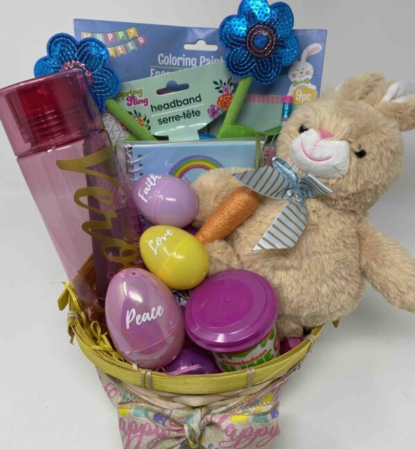 Easter basket funny bunny